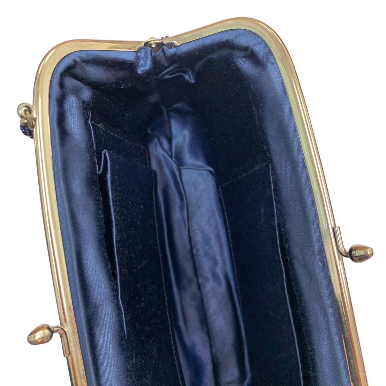 美品きれいです⭐️ ビーズ花模様バッグ】 和装小物 和装バッグ ビーズ