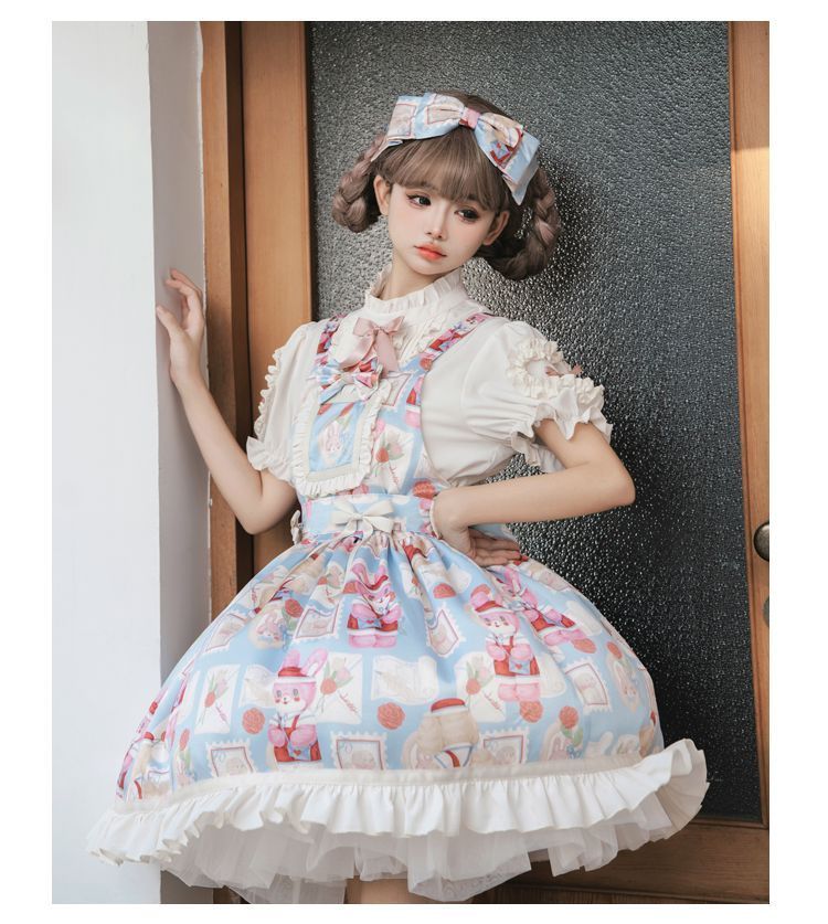 ロリータ 長袖ブラウス（接袖取り外し可能） 新品未使用 オリジナルデザイン ロリータ 長袖ブラウス 接袖