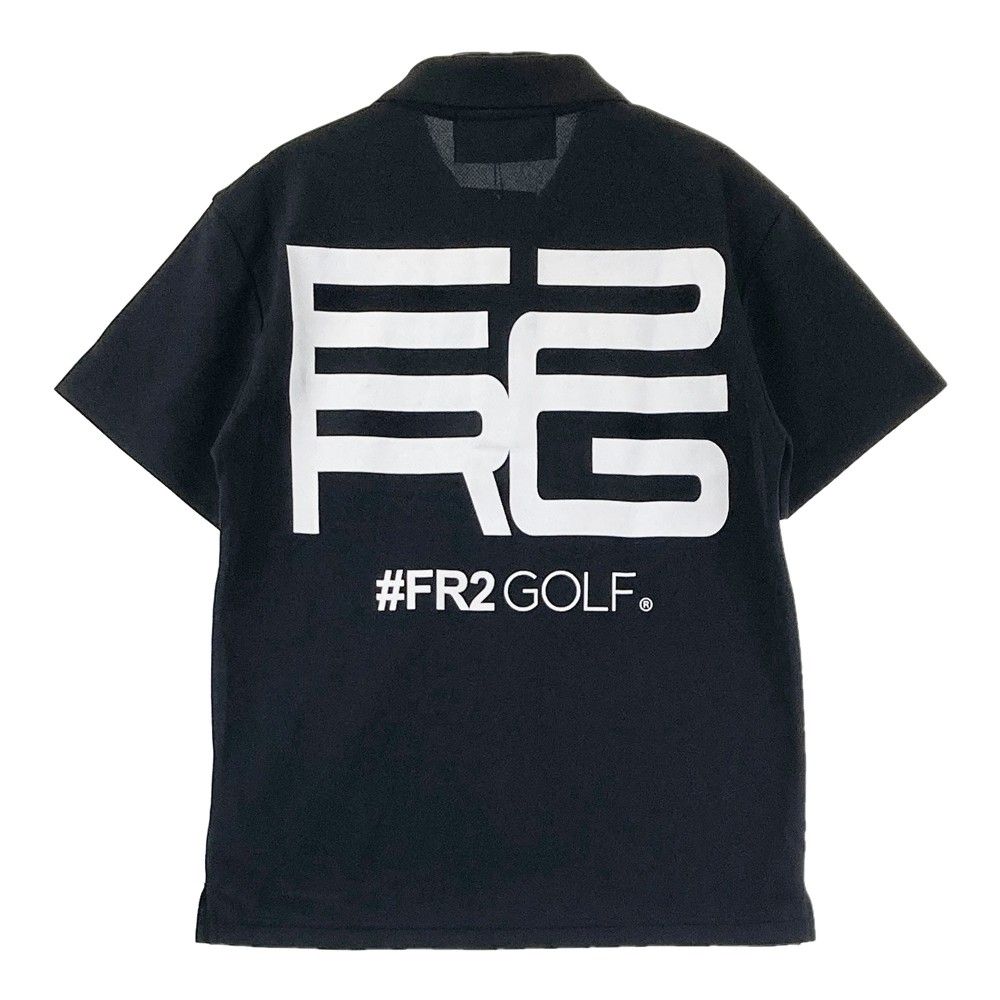 サイズ：S FR2 GOLF エフアールツーゴルフ ロゴ刺繍 半袖ポロシャツ