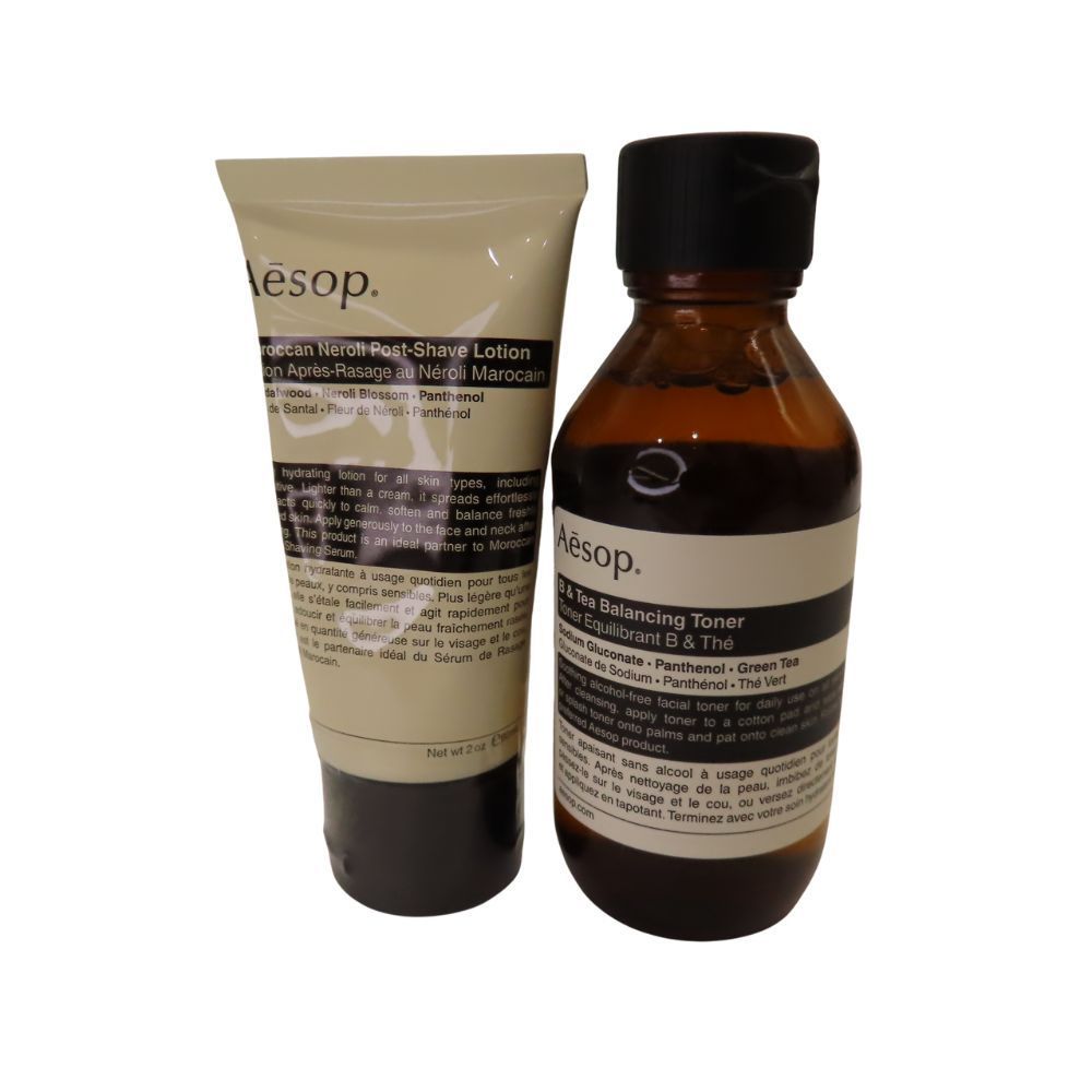 【中古】Aesop  イソップ  スキンケアセット バランシング トナー 化粧水 モロッカンネロリ ポストシェーブ ローション 保湿ローション コスメ 美容 A2404565 【無料ギフトラッピング承ります】