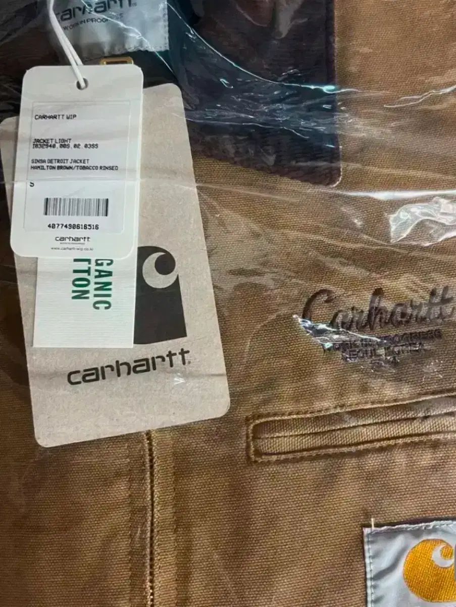 S Carhartt(カーハート) WIP 神社 エクスクルーシブ デトロイトジャケット ジャケット ブラウンキャメル