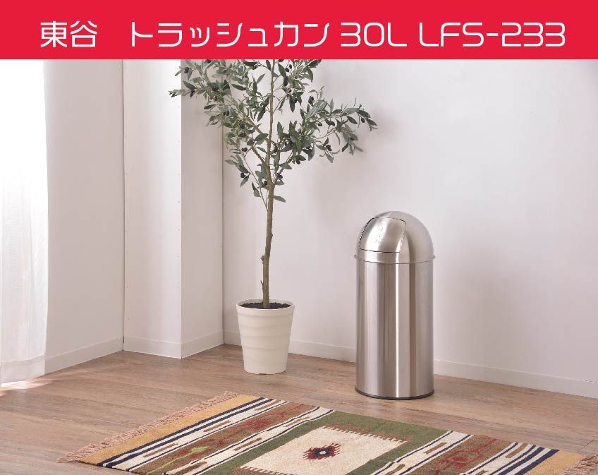 東谷トラッシュカン 30Lゴミ箱  おしゃれ 屋外 分別 フタ付き