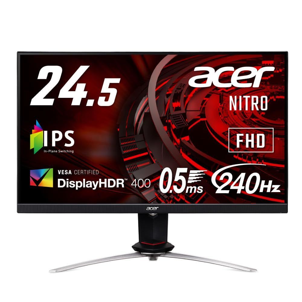数量限定】Acer ゲーミングモニター Nitro XV253QXbmiiprzx 24.5インチ