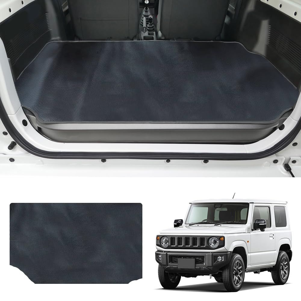 Color:JB64W、JB74W Temiry 車 ラゲッジマット新型ジムニー用 撥水 トランクシート 滑り止め jb64 アクセサリー jb74 荷台マット 汚れに強い ワンタッチバッゲッジマット 取付簡単 ジムニー トランク