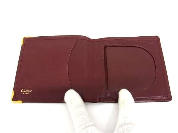 Cartier カルティエ マストライン レザー 二つ折り 財布