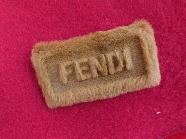 FENDI フェンディ レッドフォックス/カシミヤ大判ショール、マフラー