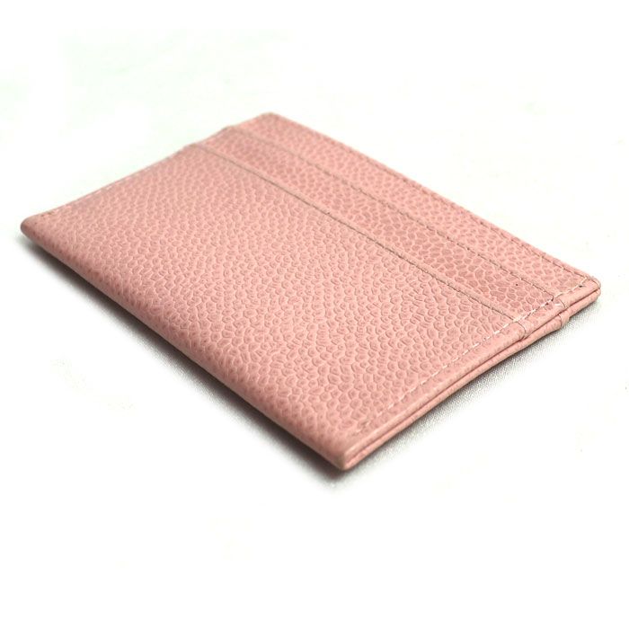 CHANEL シャネル ココマーク キャビアスキン カードケース ピンク レディース