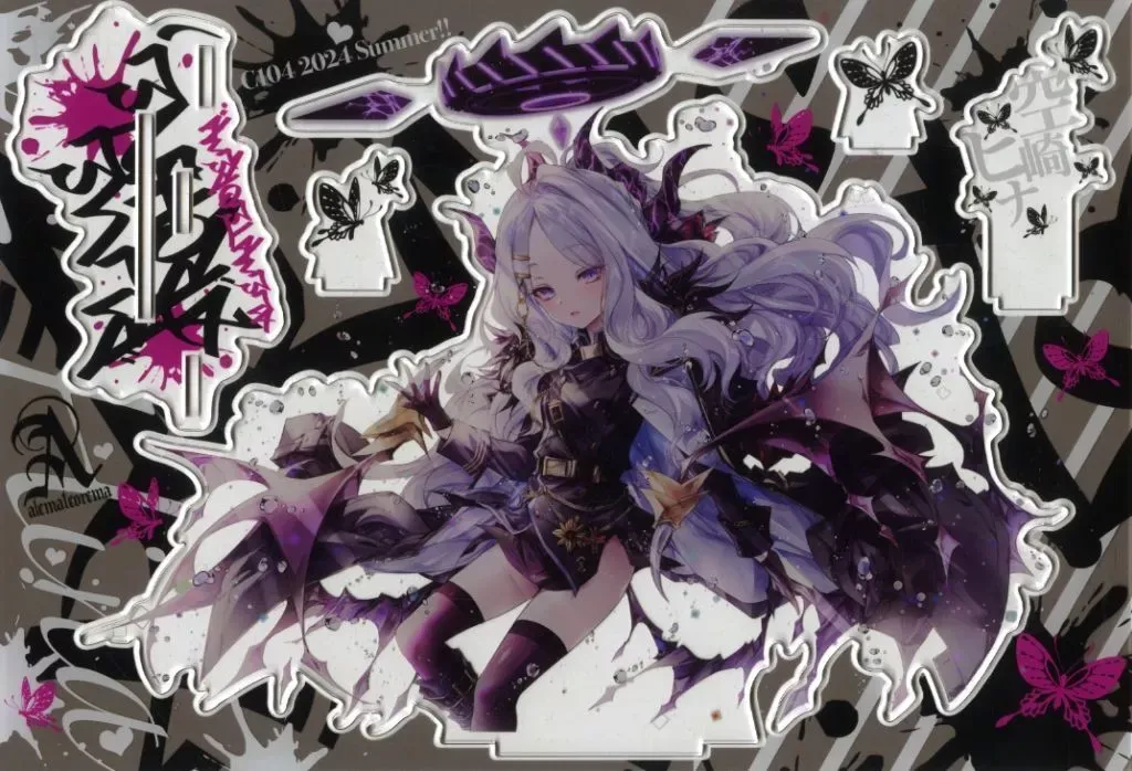 ヒナ(ドレス) 額装イラスト「陽ひらく彼女たちの小夜曲」(オーロラ加工) 額装イラスト「陽ひらく彼女たちの小夜曲」(オーロラ加工