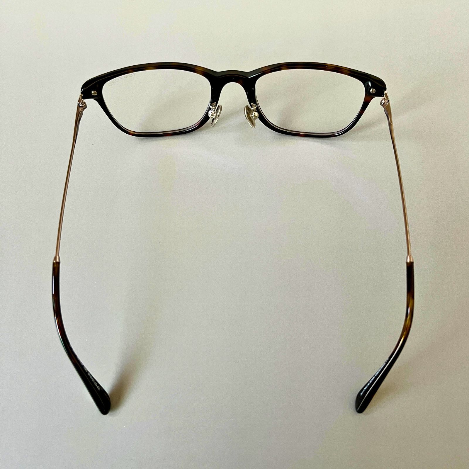トムフォード メガネ アジアンフィット ウェリントン ブラウン べっ甲柄 茶