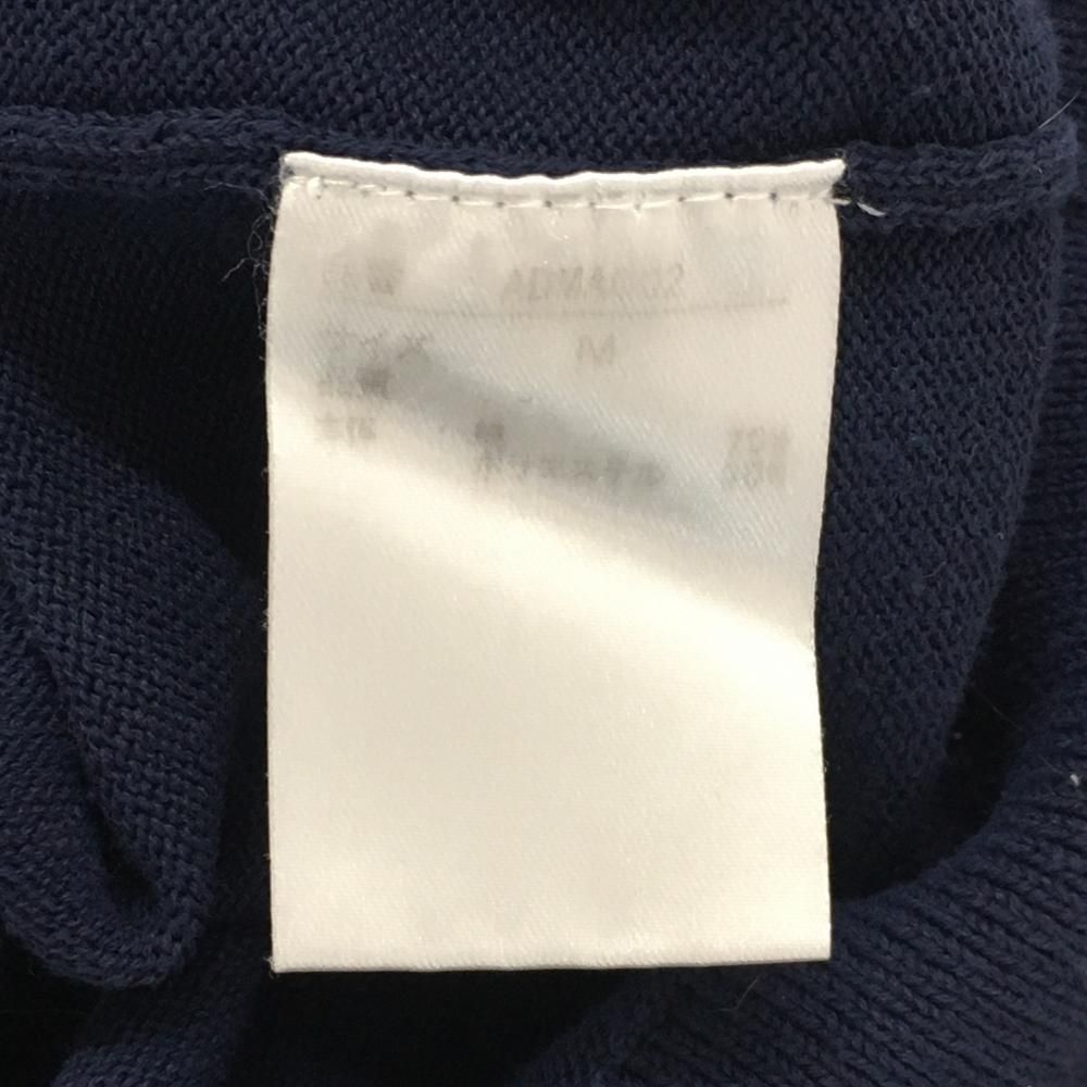 アドミラル セーター ネイビー 前面ダイヤ柄 ニット メンズ M ゴルフ