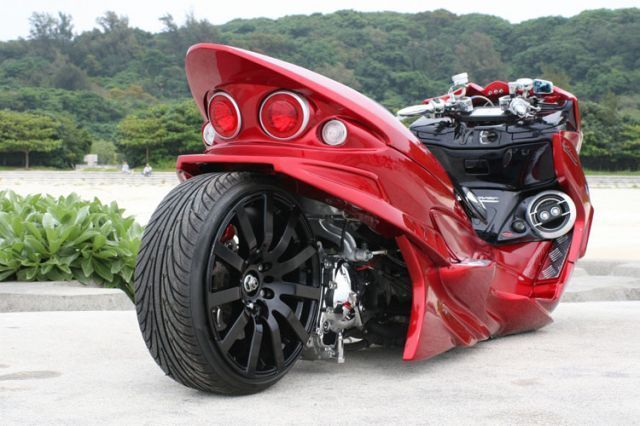 CLOVER クローバー ハイスペックバージョン SKY WAVE250 スカイウェーブ CJ44-46A リアアンダースポイラー 未塗装