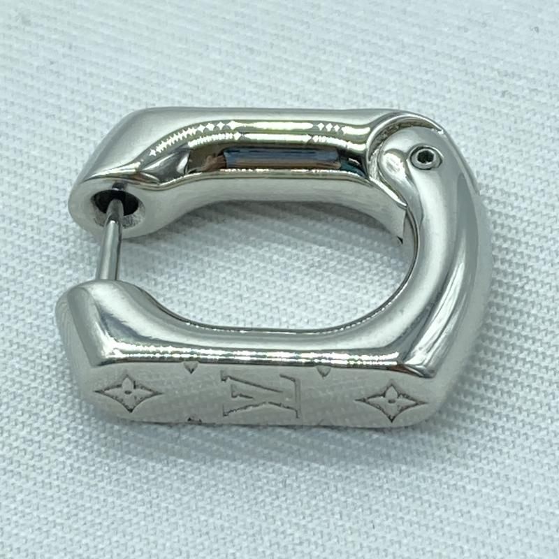 中古】LOUIS VUITTON フープピアス・モノグラム チェーン M02227 