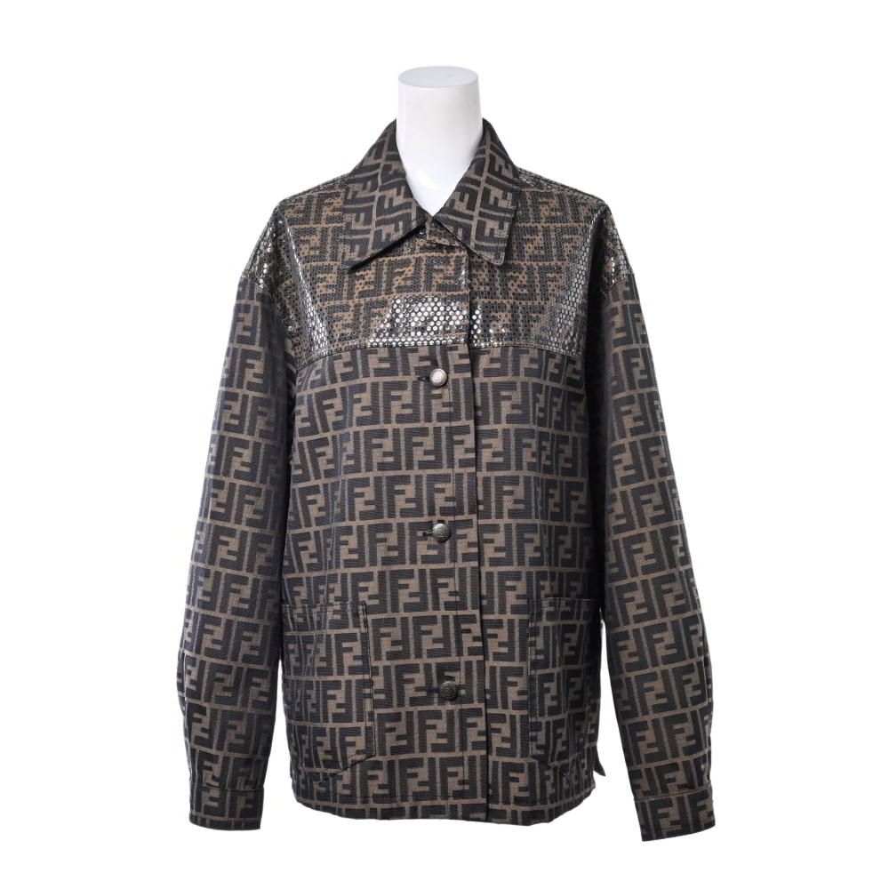FENDIズッカ柄ビンテージジャケット FENDI ヴィンテージ ズッカ柄 ジャケット - メルカリ