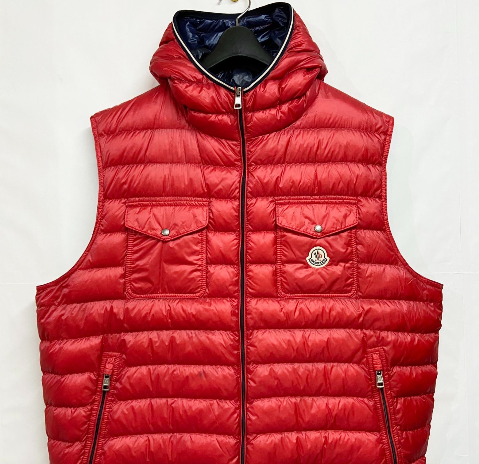 MONCLER｜モンクレール Gers Down Gilet フード付 ライト ダウン