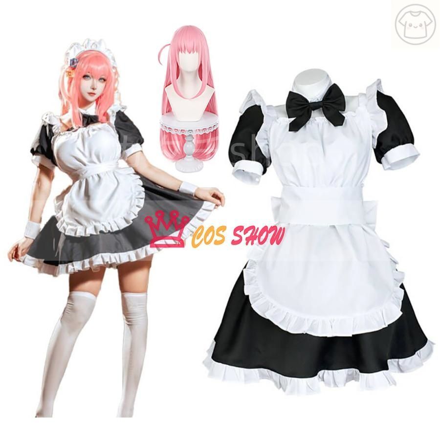ぼっち ざ ろっく! 後藤ひとり ごとうひとり ロリータ メイド服 コスプレ衣装 Lolita cosplay 仮装 日常服 イベント クリスマス ハ