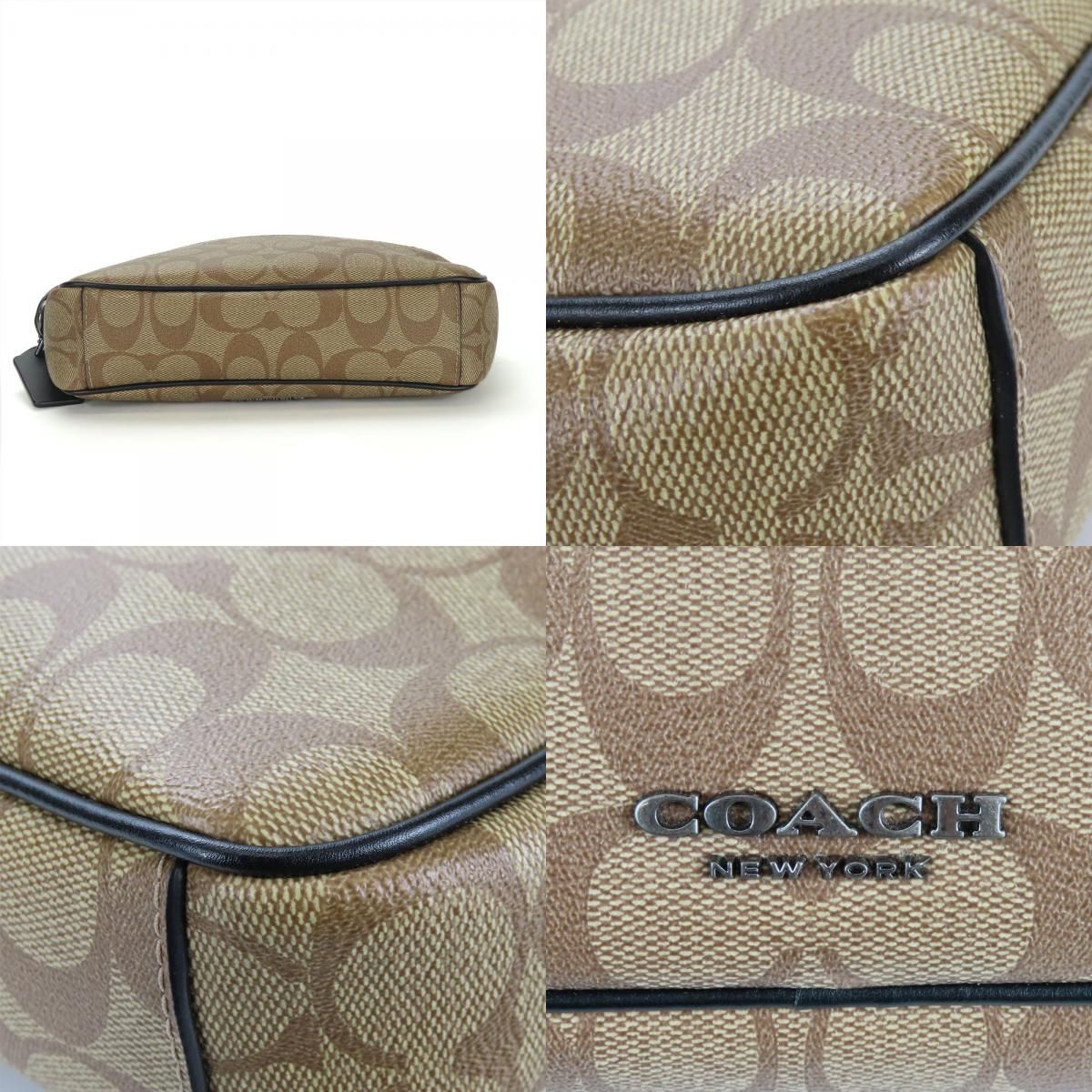 中古】 コーチ ショルダーバッグ F50715 シグネチャー PVC レザー 