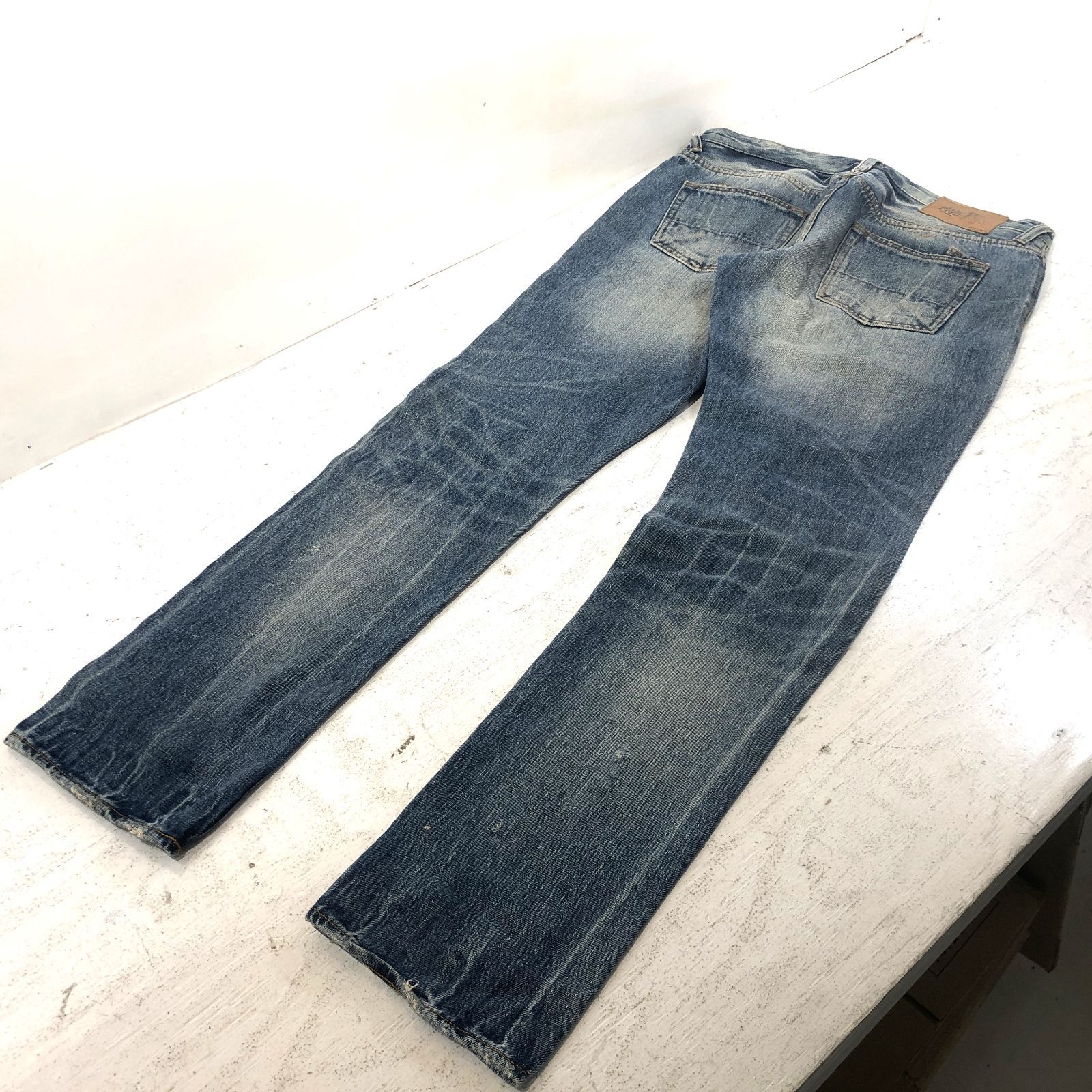 紫波76-0004】【中古】PRPS デニムパンツ セルビッジ 34インチ E63 