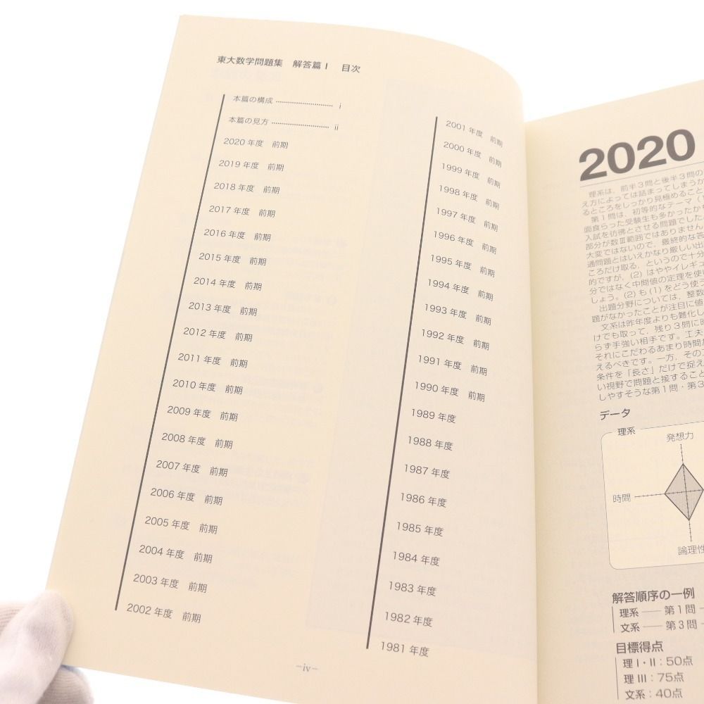 鉄緑会 □ 鉄緑会 教材 C7041 東大数学問題集 資料・問題集/回答篇 1981