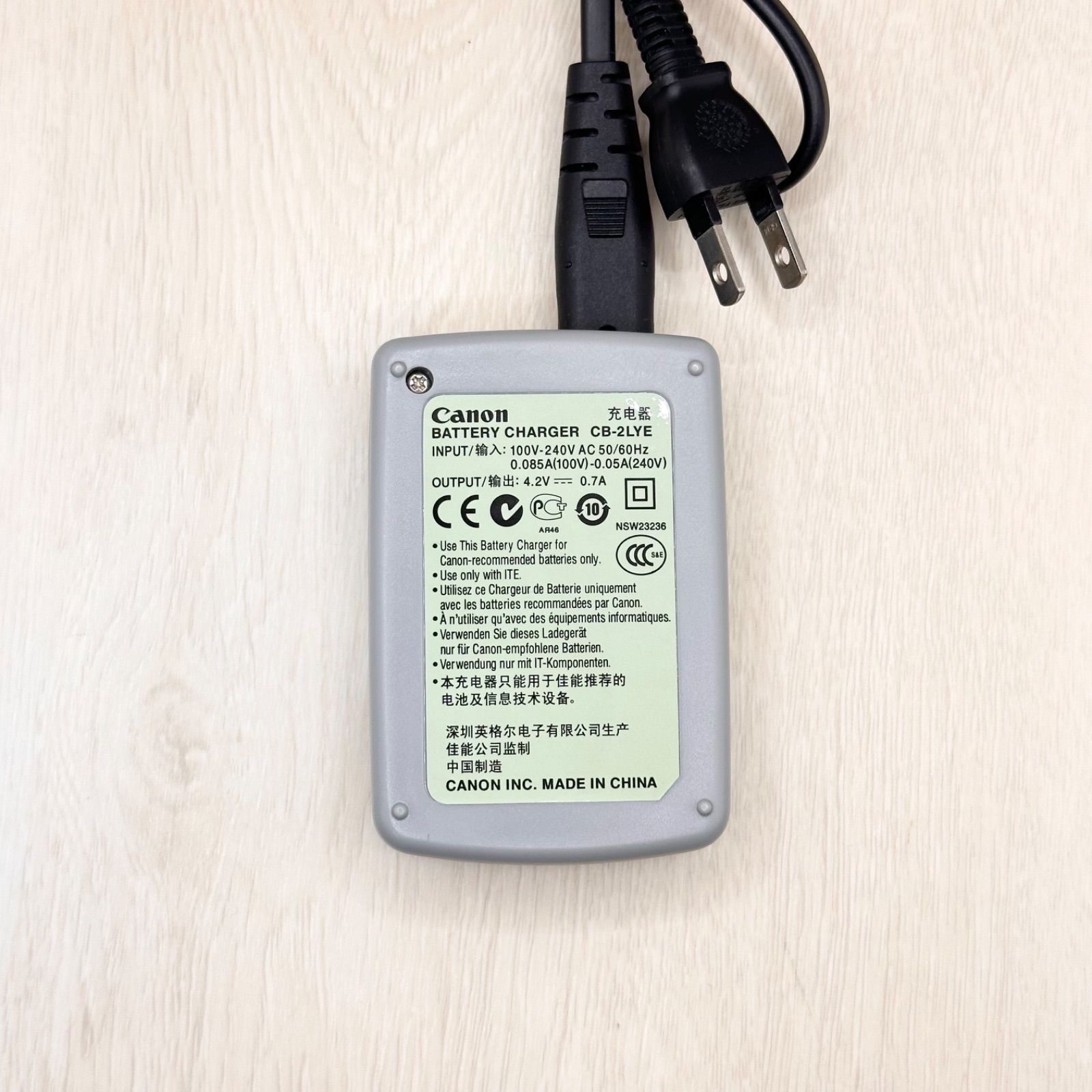 Canon CB-2LYE 純正 充電器 チャージャー バッテリーチャージャー 