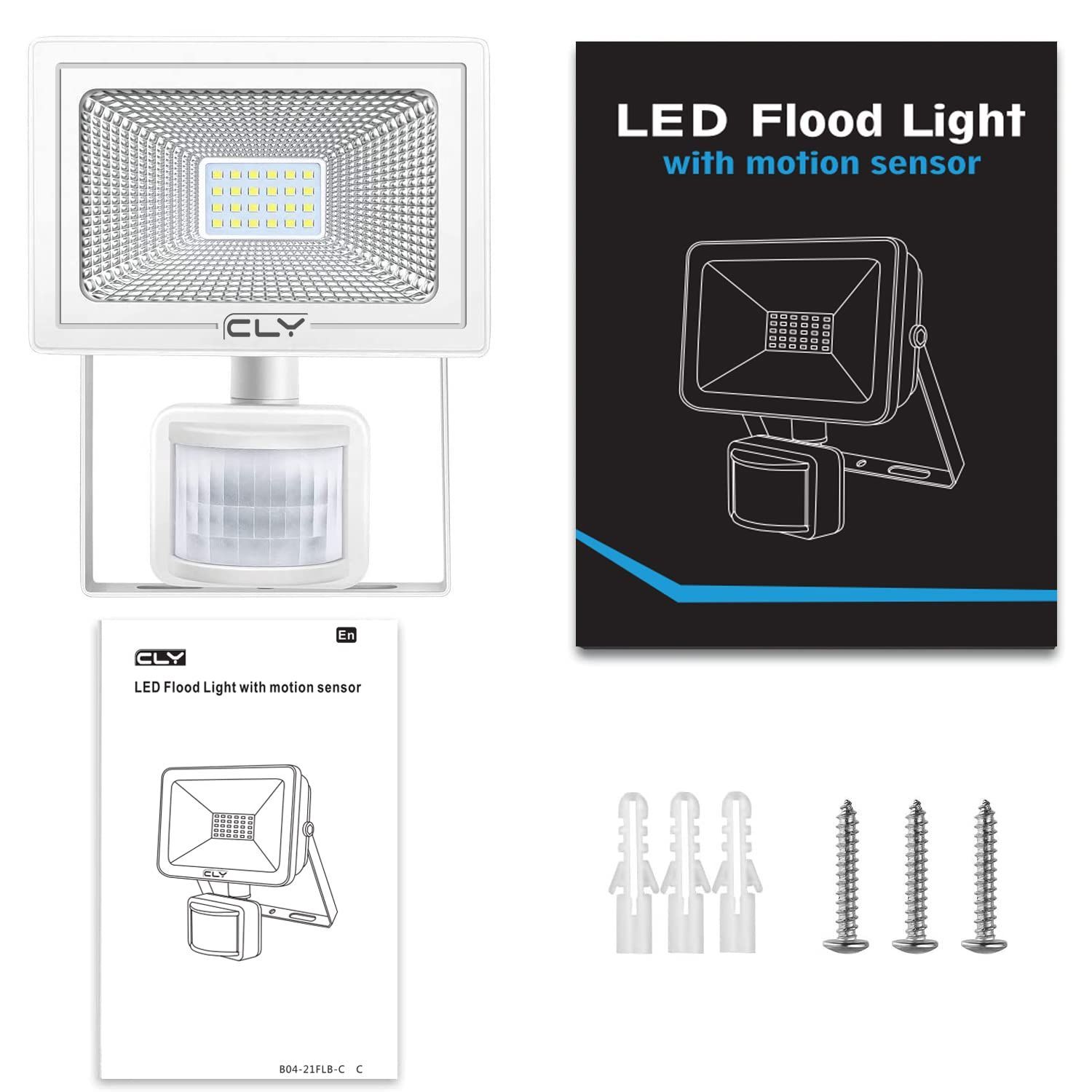 メルカリShops - 【色:20w昼白色】CLY LED 投光器 20W 人感センサー 玄関ライト 1