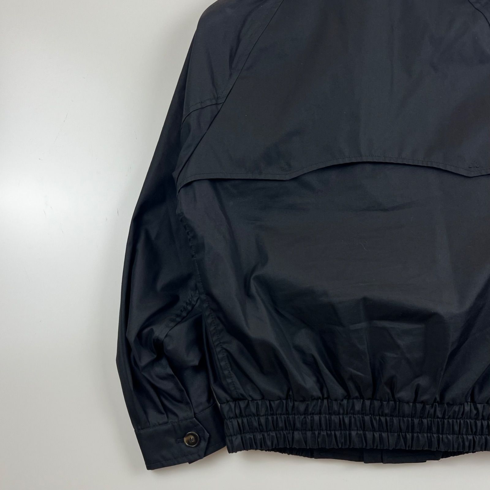 L impermeabile 15aw william j new gab m short trench 50 リンペルメアビレ ウィリアム コットンギャバ ショートトレンチ ブルゾン スウィングトップ ジャケット イタリア製 KANDAIZUMI_COM