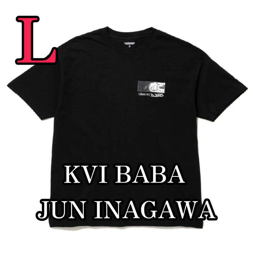 Kvibaba x Jun Inagawa Tシャツ Lサイズ BLACK クビィババ 新品未開封 