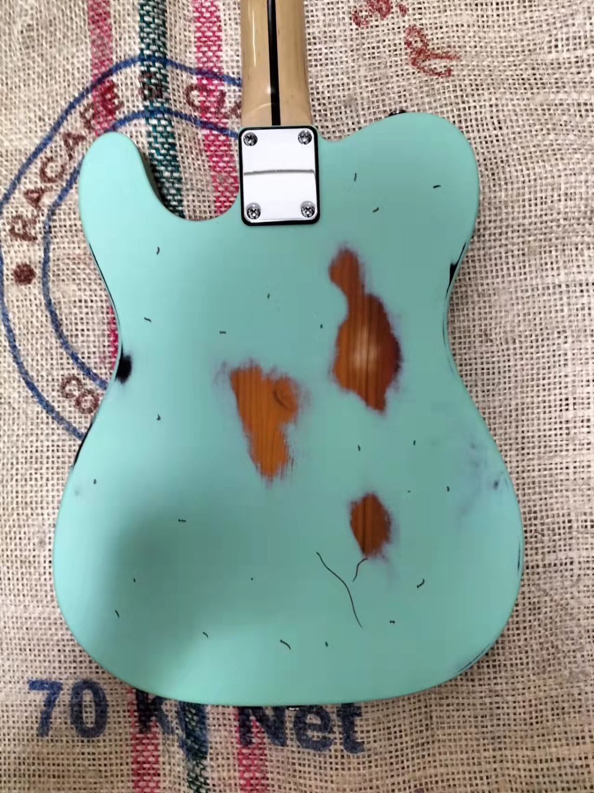 テレキャスターシンラインモデル ハードレリック アッシュボディ 抜群