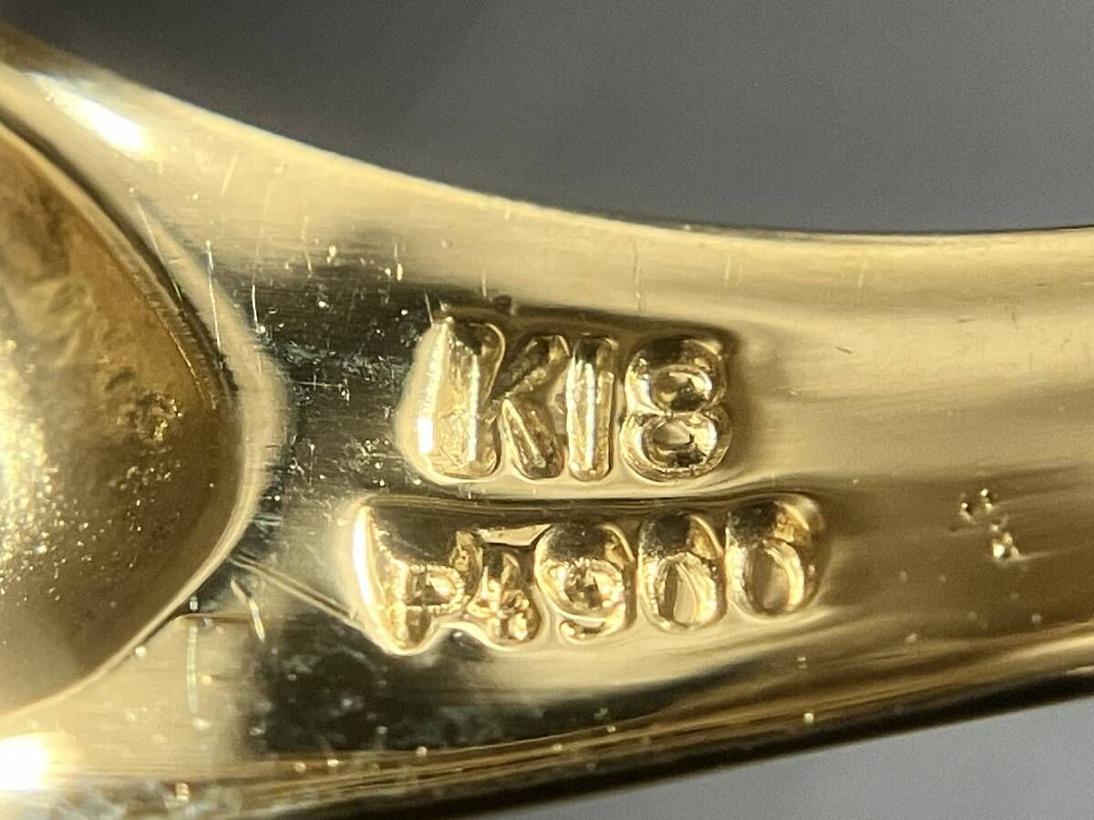 Pt900 K18 約11号 約4.6g コンビ リング K18 Pt900 コンビ リング