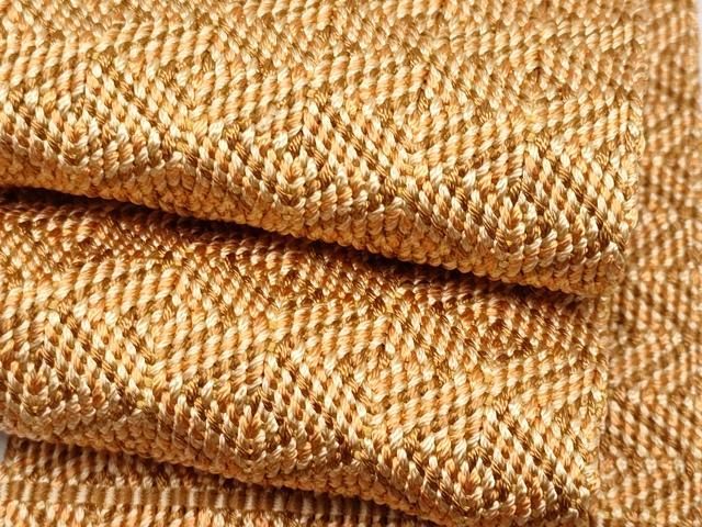 平和屋本店 男性 角帯 日本工芸会正会員 宮島 勇作 捩織男帯 雷文 共 き CYAA1100s5