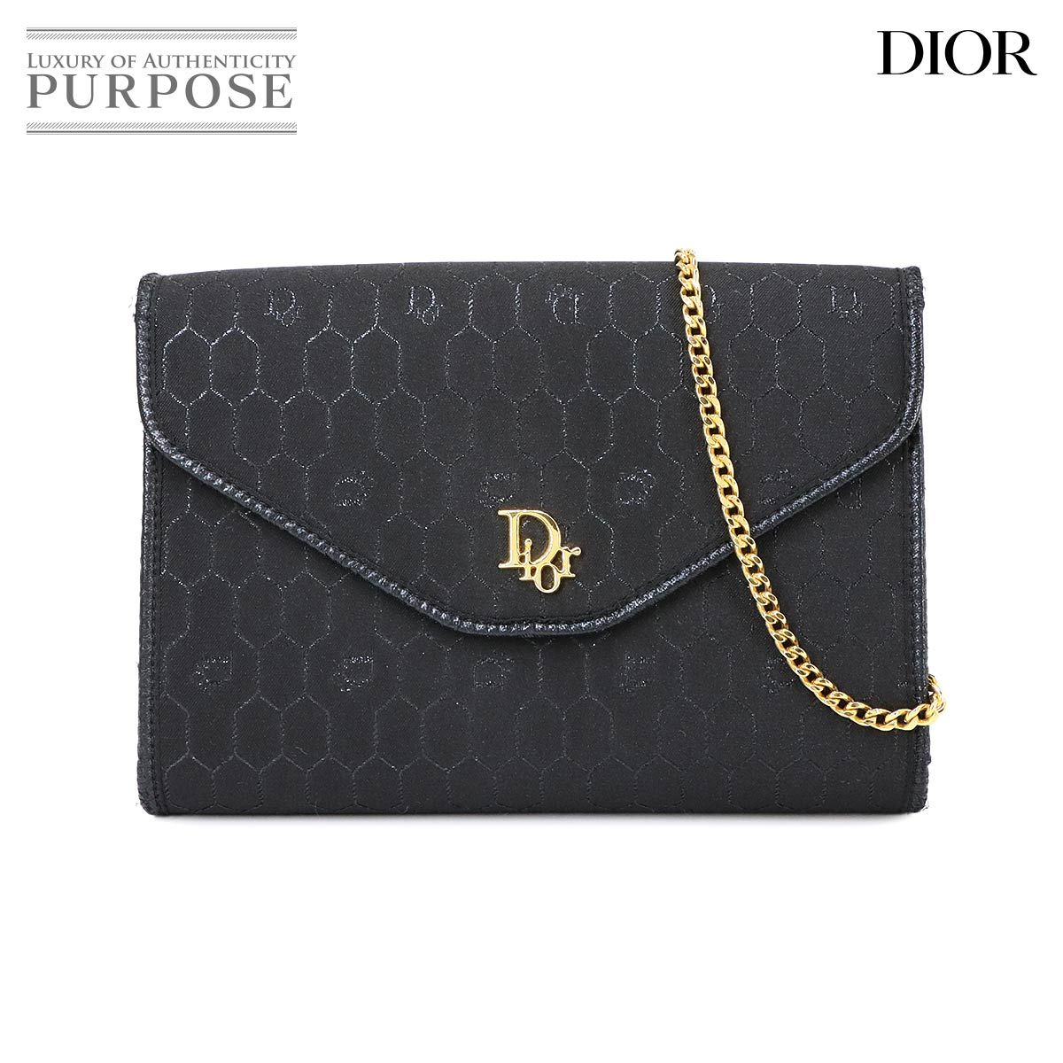 クリスチャン ディオール ハニカム 2way クラッチ ショルダー キャンバス 新品同様 クリスチャン ディオール Christian Dior ハニカム