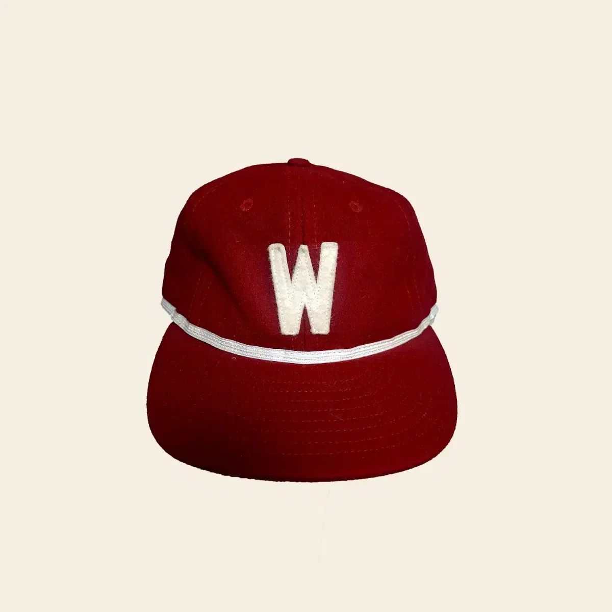 【雷市場（ポンジャン）商品韓国直送】EBBETS FIELD（エベッツフィールド） ウール ヴィンテージ ボールキャップ バーガンディ 7 3 ／ 8