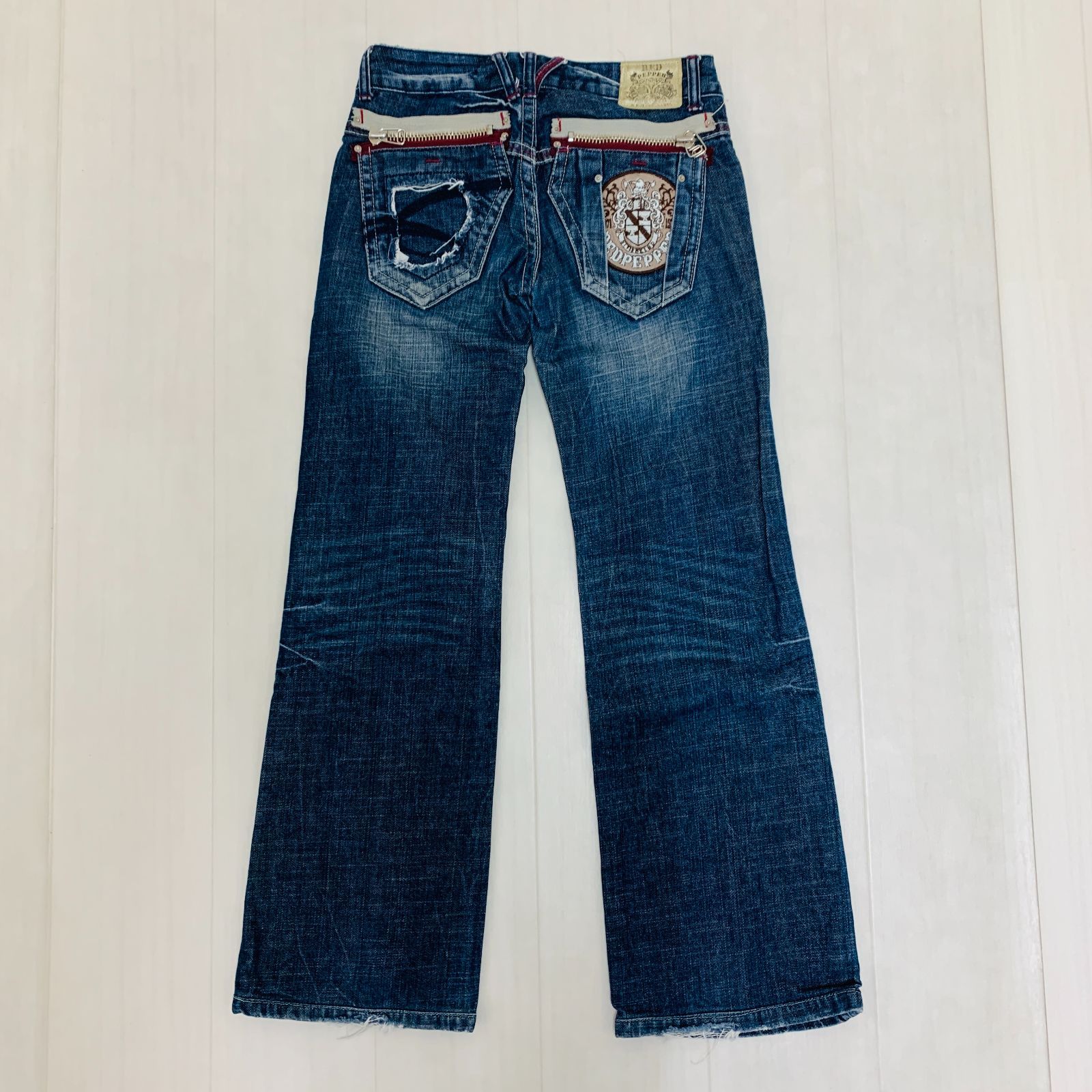 REDPEPPER レッドペッパー ローライズ フ デニムパンツ レディース サイズ25 Sサイズ程度 ブルー系