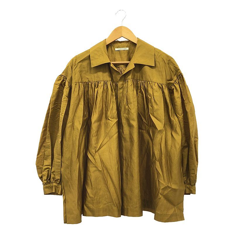 martinique / マルティニーク | CURRENTAGE / カレンテージ Silk Plain Open Color Shirt シルク オープンカラー ブラウス | F | ジンジャー | レディース martinique / マルティニーク | CURRENTAGE / カレンテージ Silk