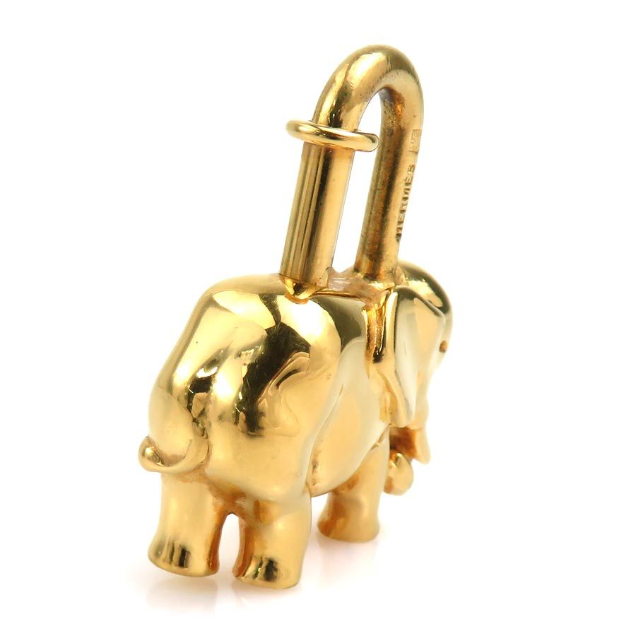 HERMES エルメス アニマルモチーフ ゾウ カデナ チャーム ゴールド 14068 ユニセックス【中古】 e61025f エルメス HERMES チャーム カデナ アニマルモチーフ ゾウ - メルカリ