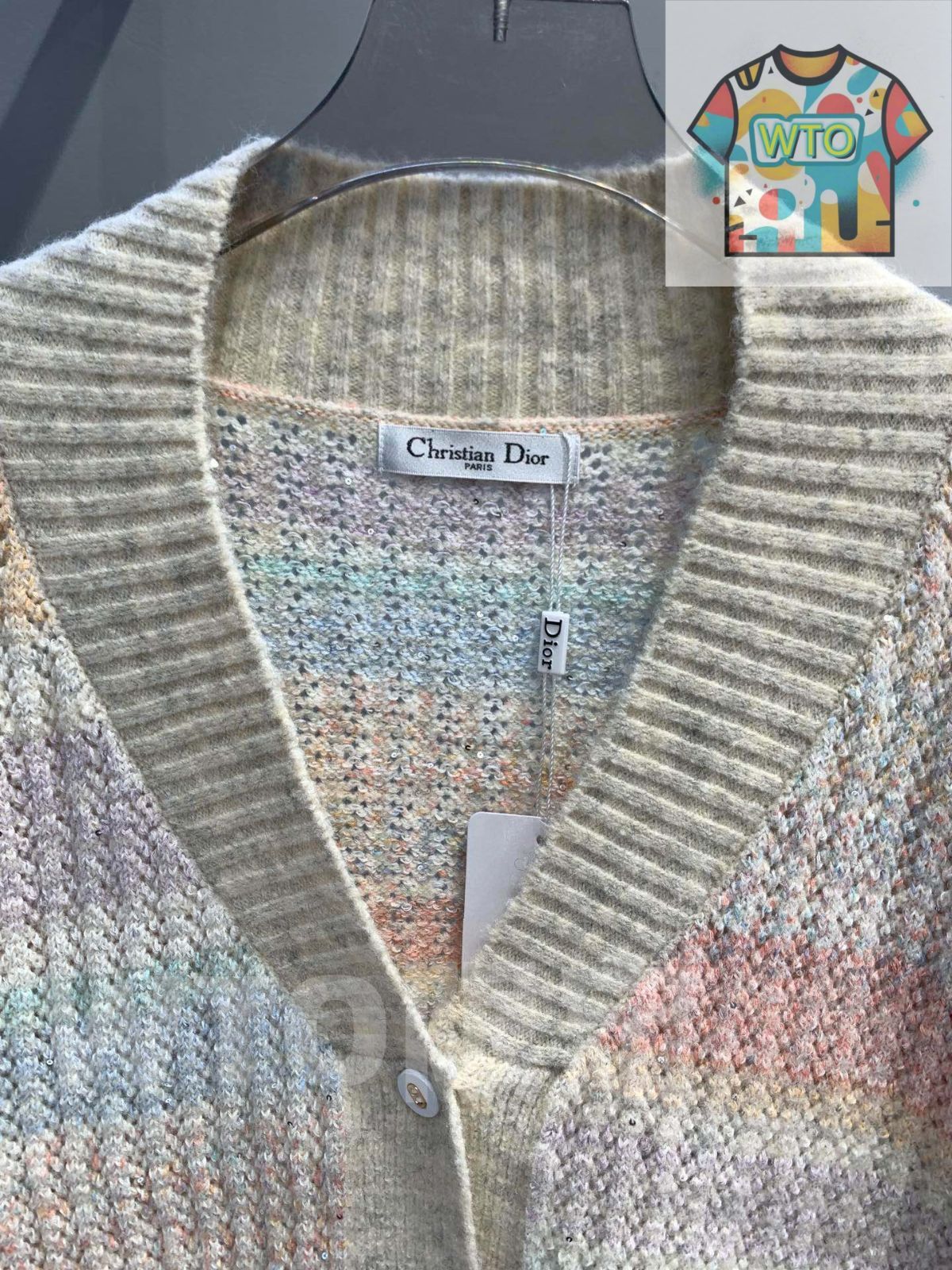 本日限定特価】Dior レディース Vネック カーディガン ビー刺繍