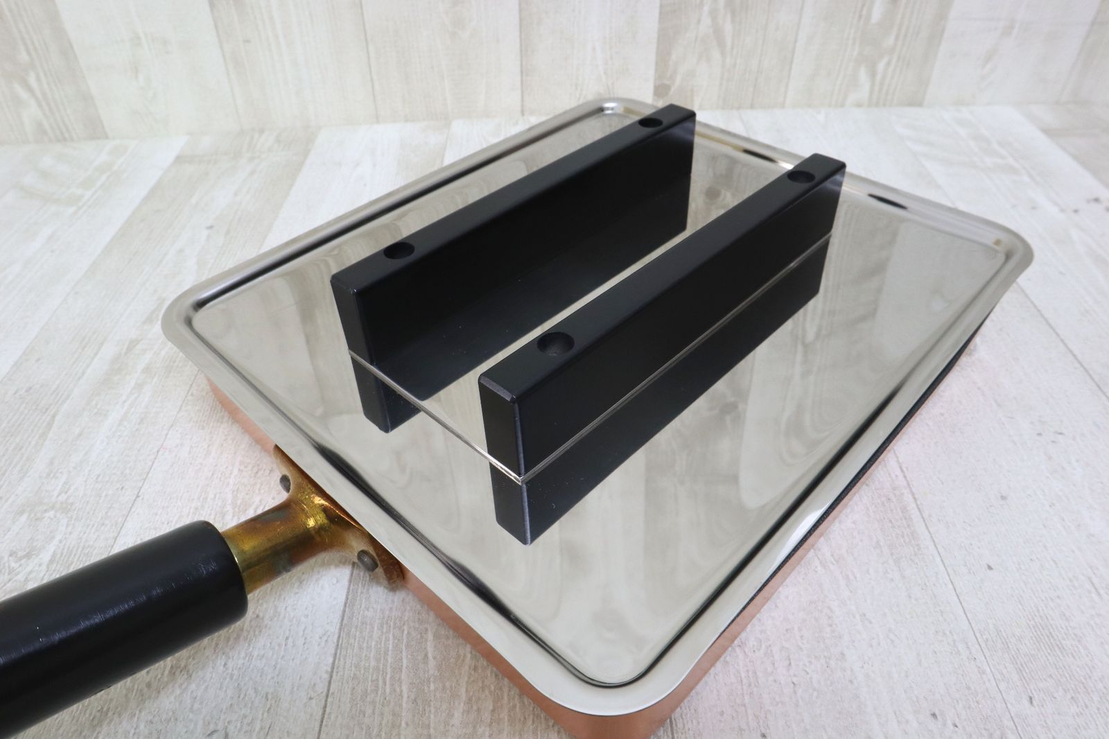 未使用 新光金属 COPPER100 餃子&玉子焼 RV-17 銅製 卵焼き 難有り