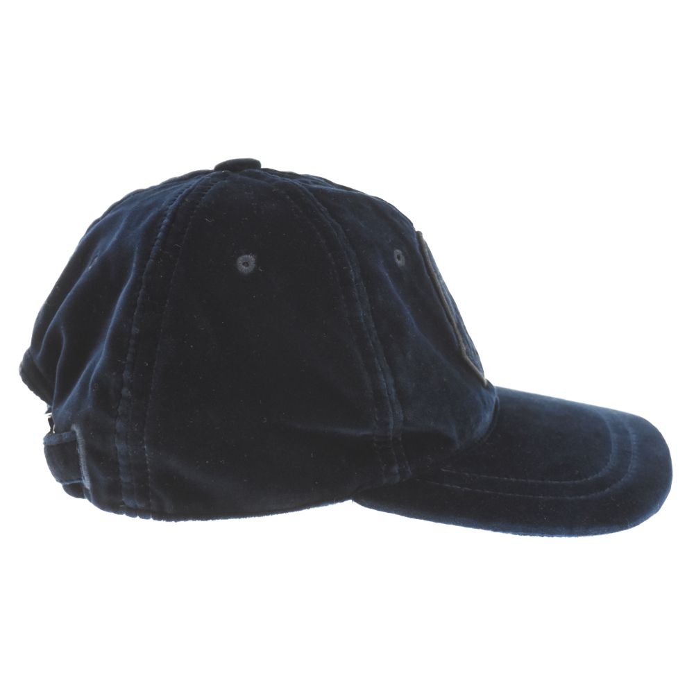 MONCLER モンクレール BERRETTO ロゴデザイン ベロアキャップ 帽子 ネイビー D20930039700 MONCLER (モンクレール) BERRETTO ロゴデザイン ベロアキャップ 帽子