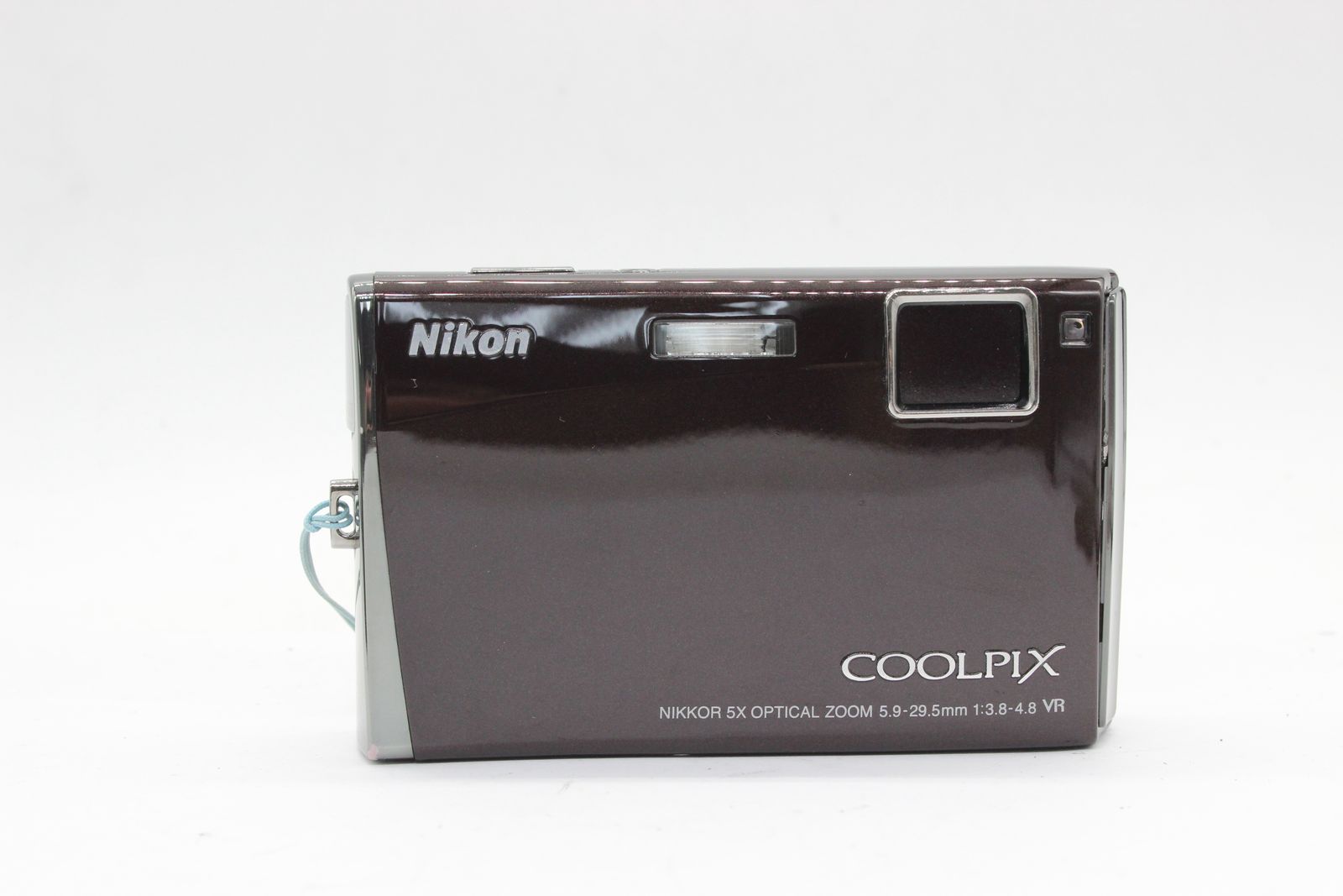返品保証】 ニコン Nikon Coolpix S60 ブラウン Nikkor 5x バッテリー 