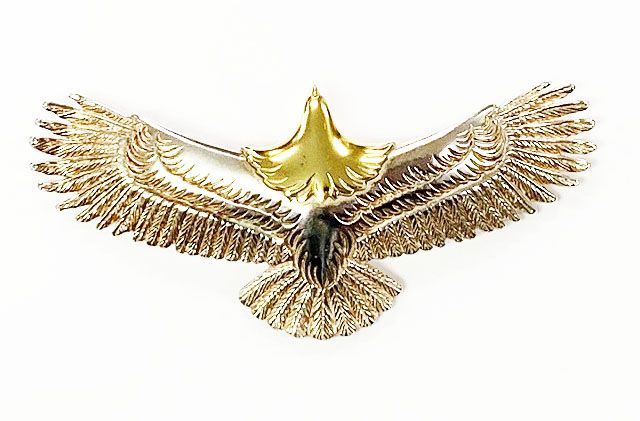 ウィングロック WING ROCK 頭金 イーグル Lサイズ 両目ダイヤ  