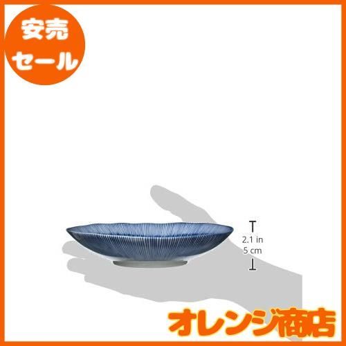 美濃焼 細十草柄 楕円鉢 オーバル 皿 プレート 煮物皿 幅約19.5×奥行き