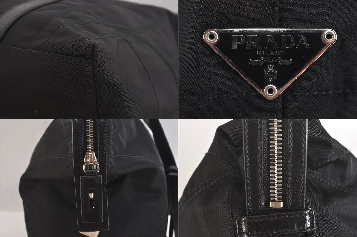 PRADA プラダ ヴィンテージ ナイロン レザー ショルダートート