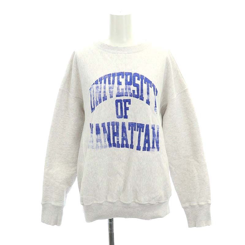バウワウ BOWWOW 22AW UNIVERSITY OF MANHATTAN クルーネック 