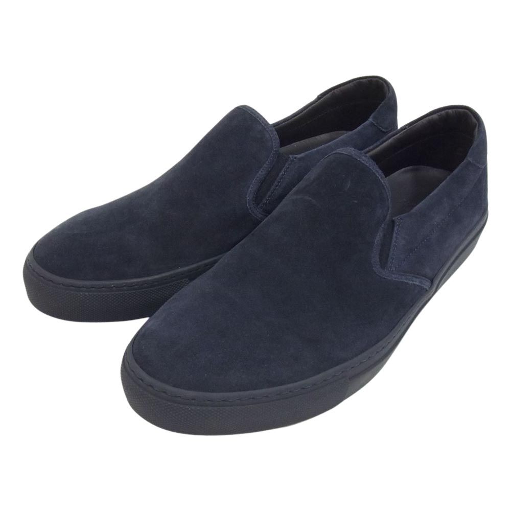 モンクレール　スウェードレザースニーカー　サイズ41 26cm ネイビー モンクレール スウェードレザースニーカー サイズ41 26cm ネイビー