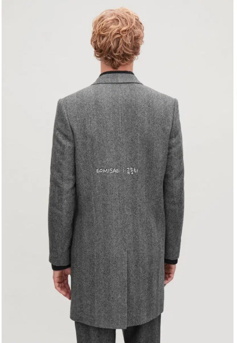 COS テーラード ヘリンボーン Single コート 48