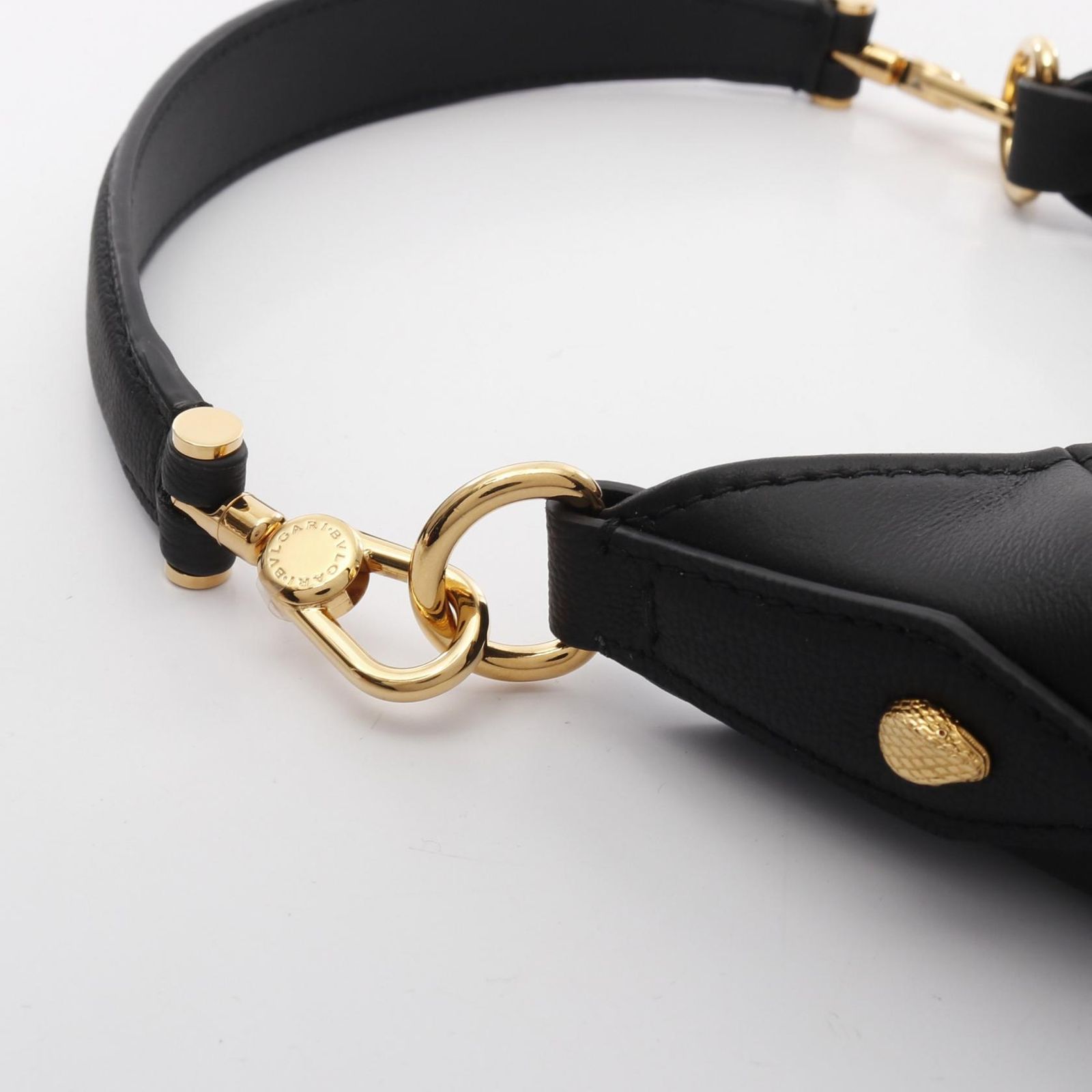 ブルガリ BVLGARI ハンドバッグ セルペンティ エリプス ブラック  