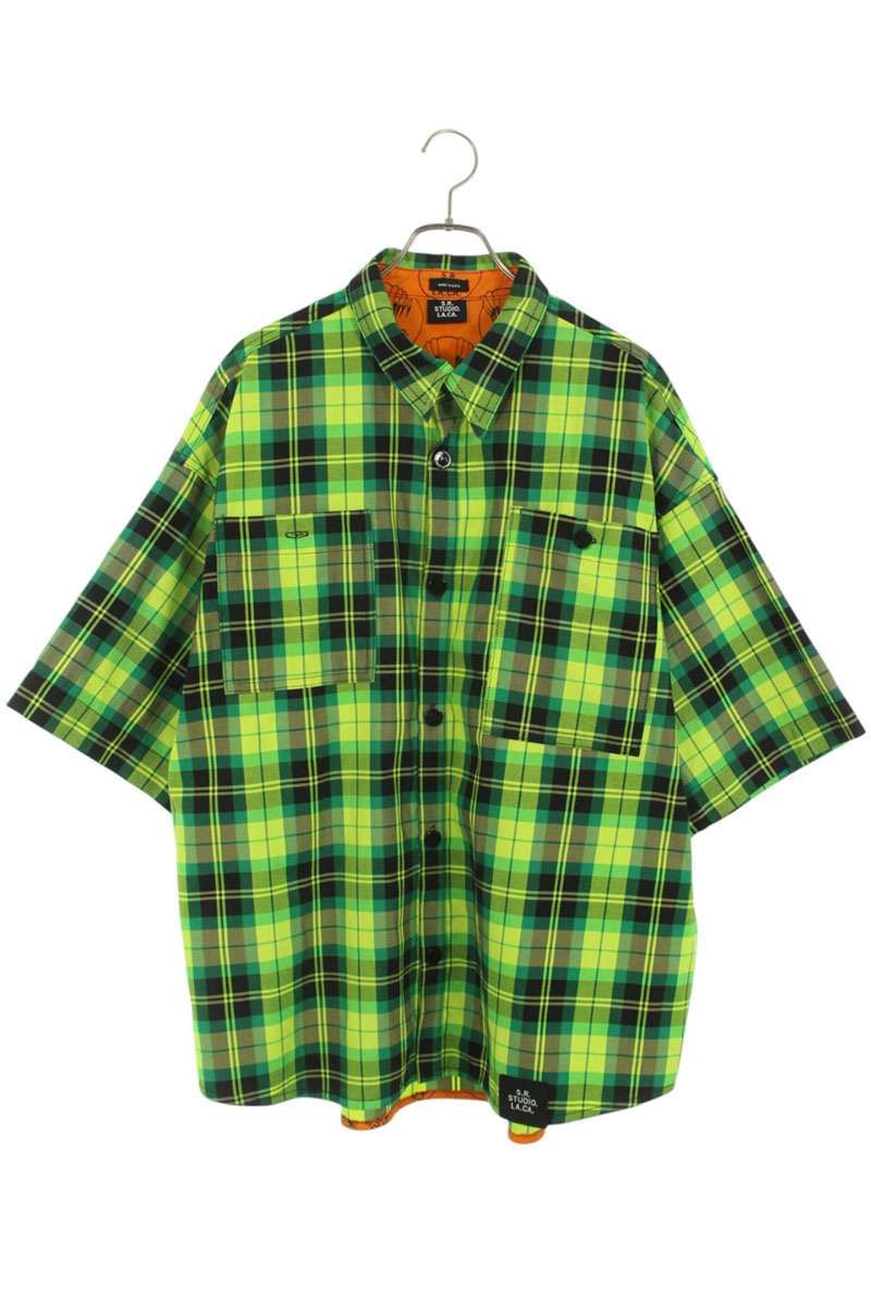 エスアールスタジオ サイズ:L チェック半袖シャツ 中古 FK04 エスアールスタジオ チェック半袖シャツ メンズ L - メルカリ