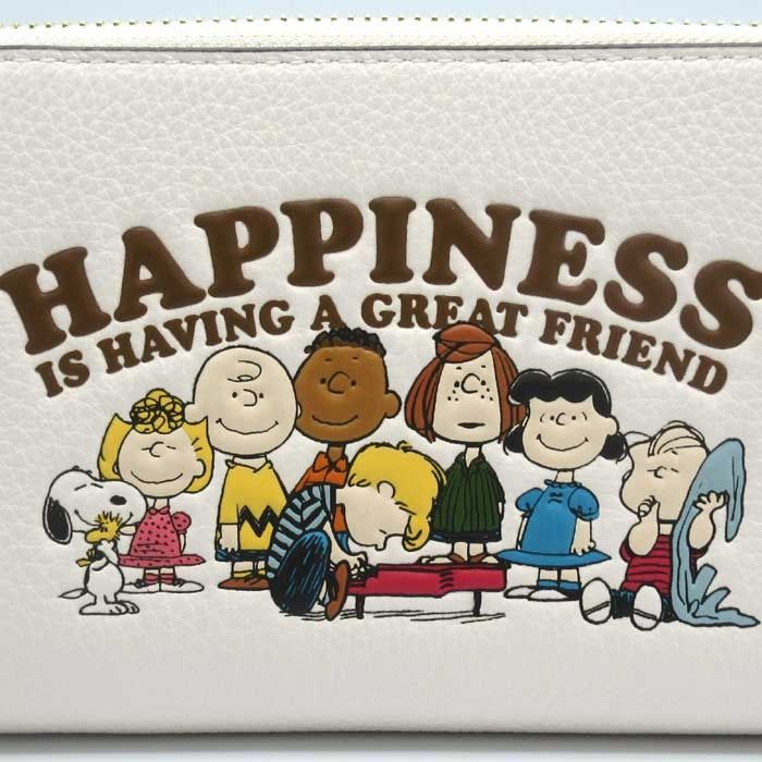 コーチ 財布 長財布 COACH X PEANUTS ピーナッツ スヌーピー ロング