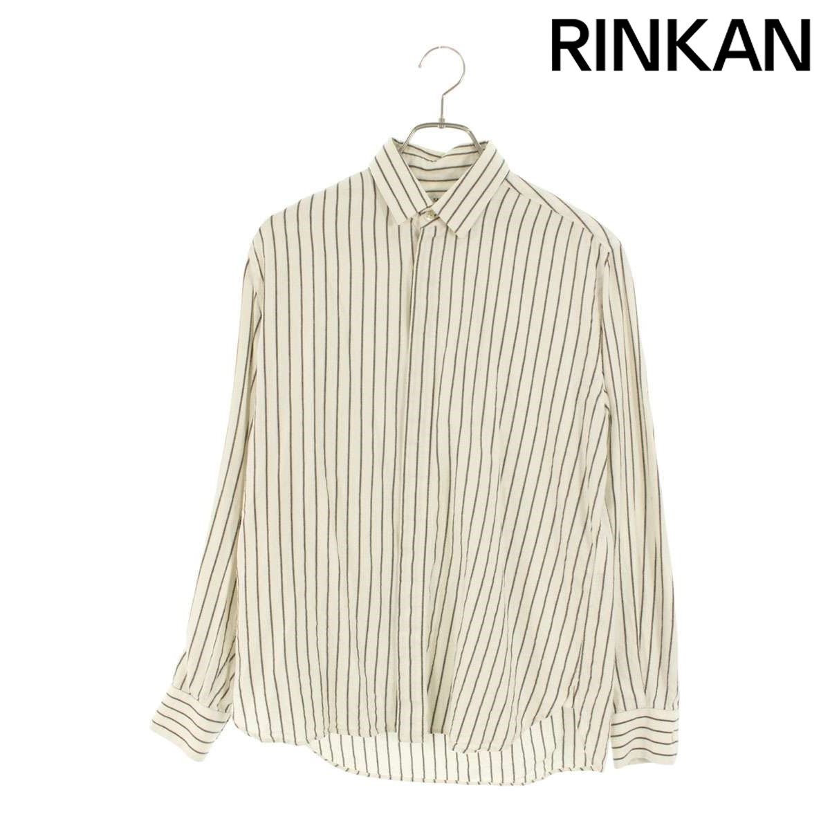 サンローランパリ 564172 Y1B89 ストライプ長袖シャツ メンズ 37