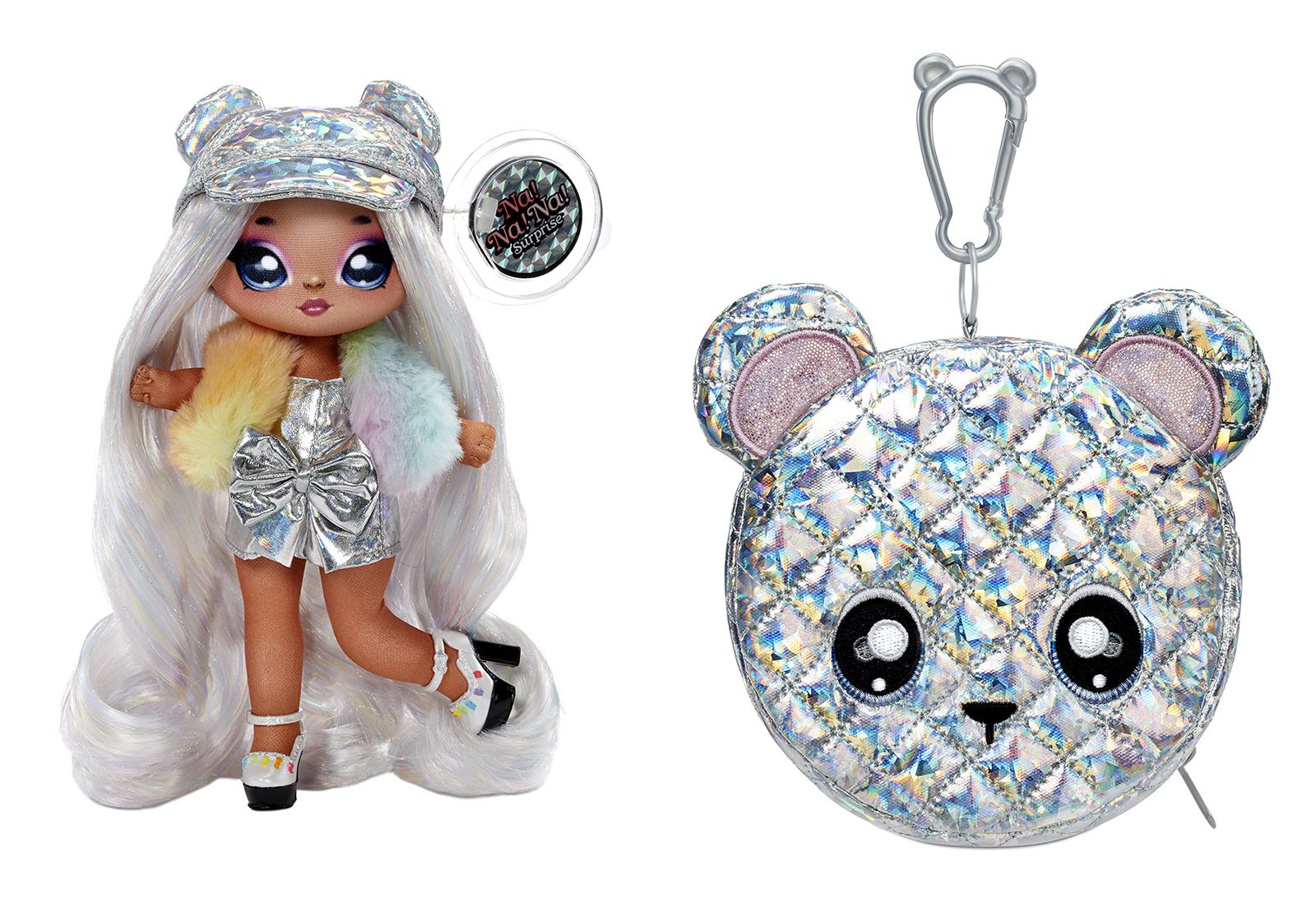 MGA Entertainment Na Na Na Surprise 2-in-1 Fashion Doll and Metallic Purse Glam Series - Ari Prism
