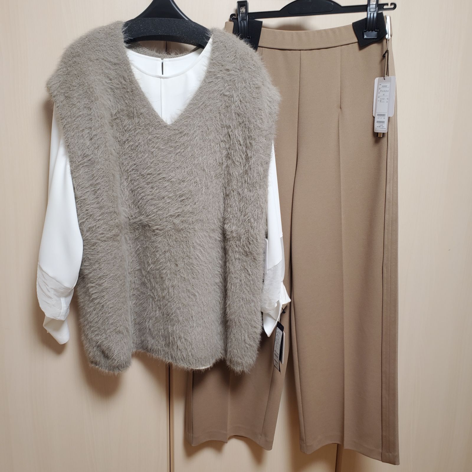Bluefronce by ROBE 2025AW シャギーVネックベスト ややゆったりめ 7色展開 フリーサイズ